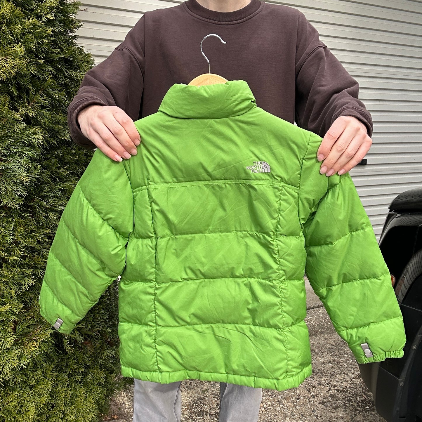 Vintage 2000's Green North Face Puffer - M