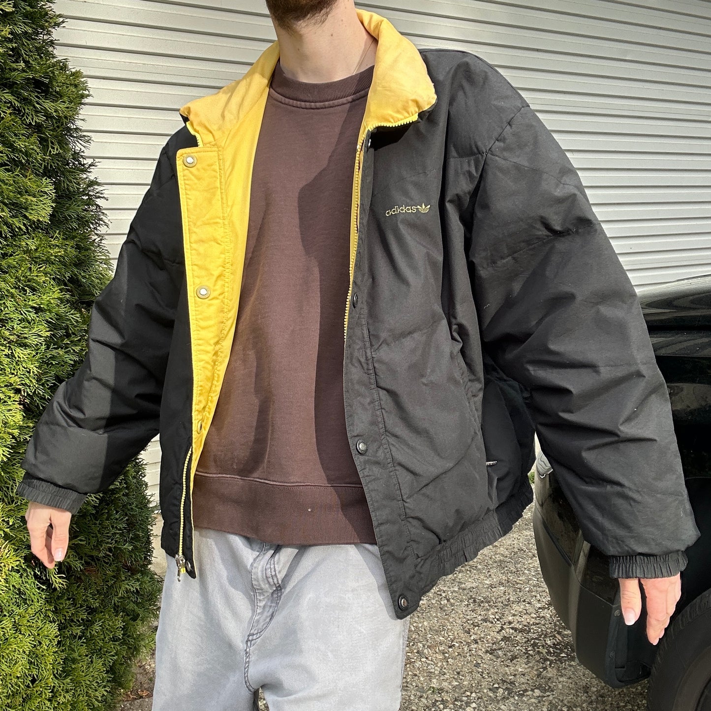 Vintage 2000's Adidas Reversible Puffer Jacket - L