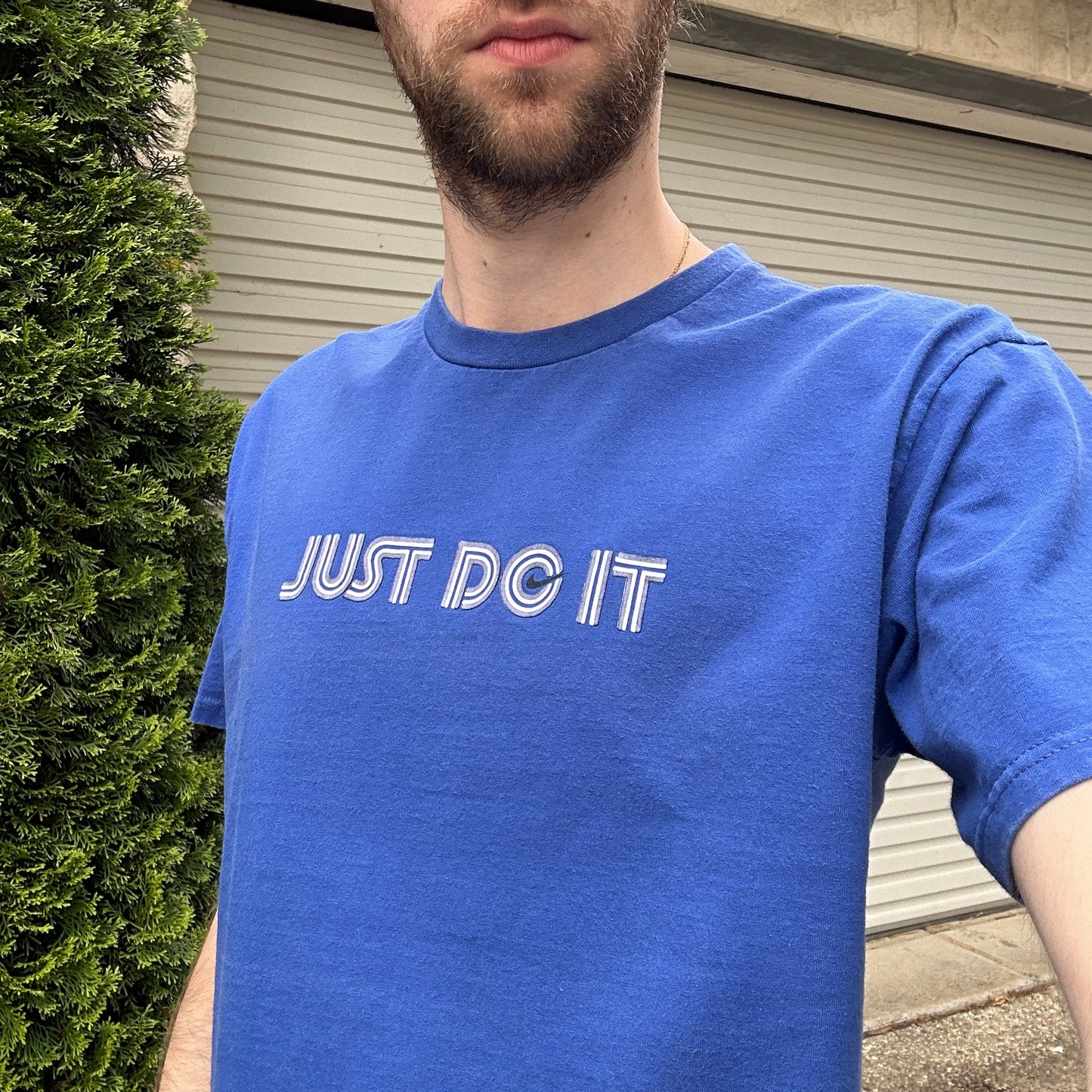 Vintage Nike Just Do It Graphic Tee - M