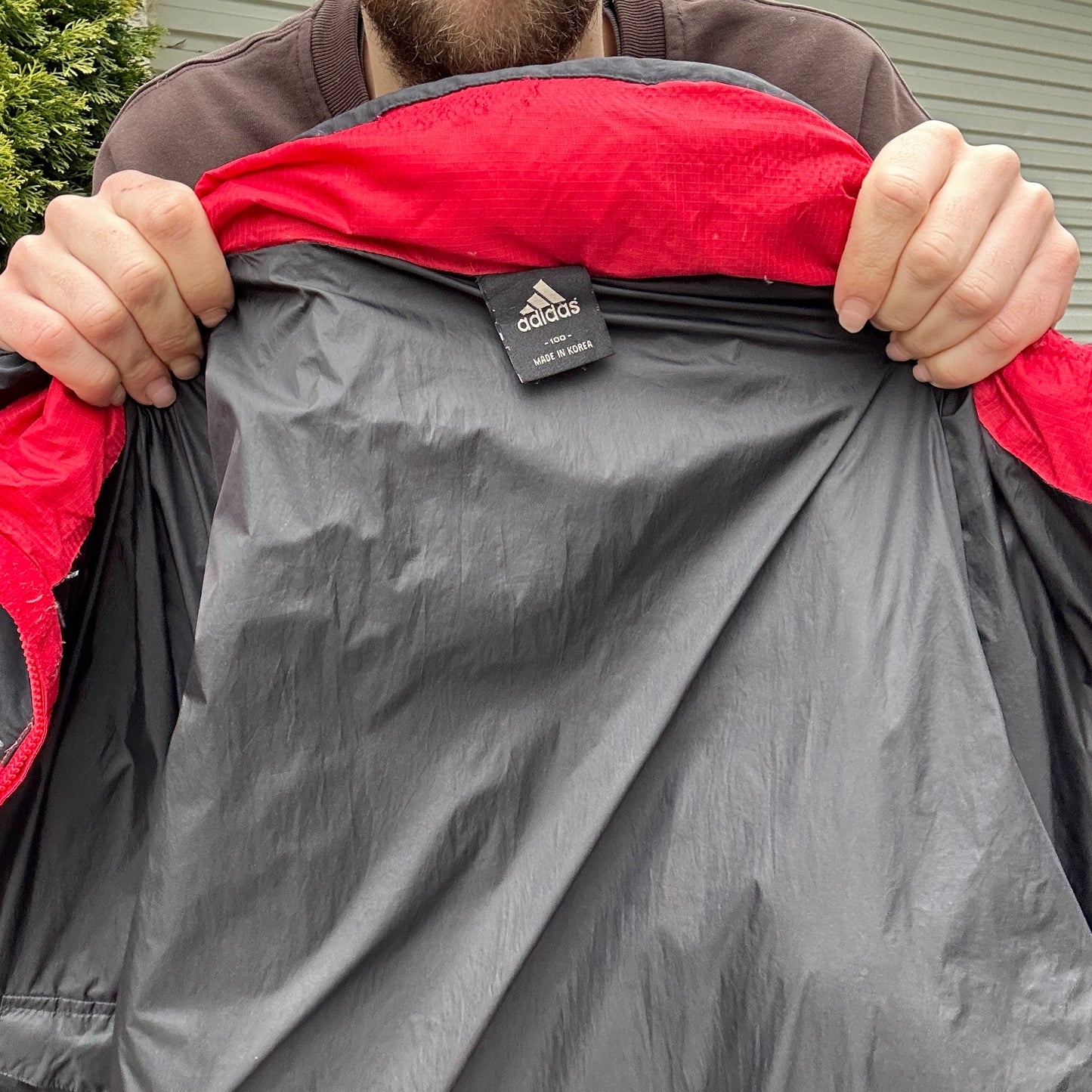 Vintage 2000's Red Adidas Hiking Puffer Jacket - L