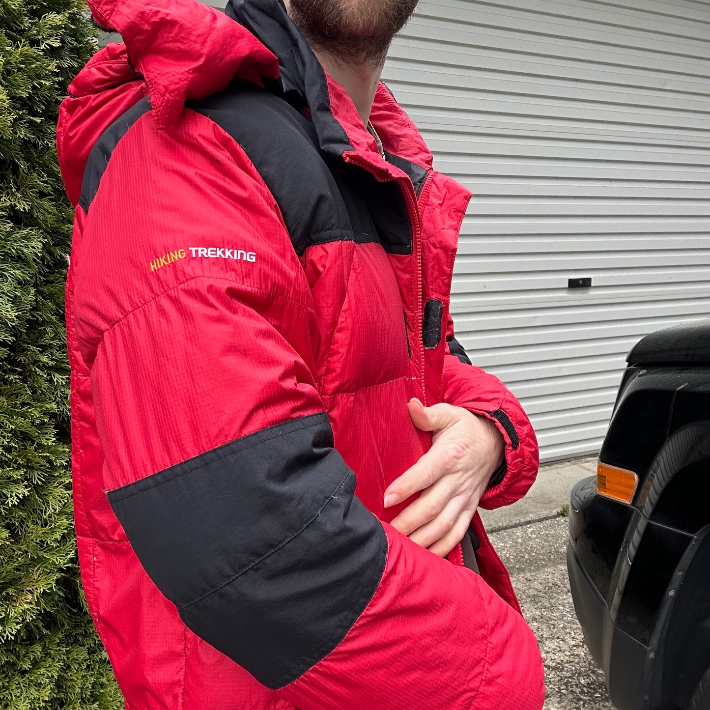 Vintage 2000's Red Adidas Hiking Puffer Jacket - L