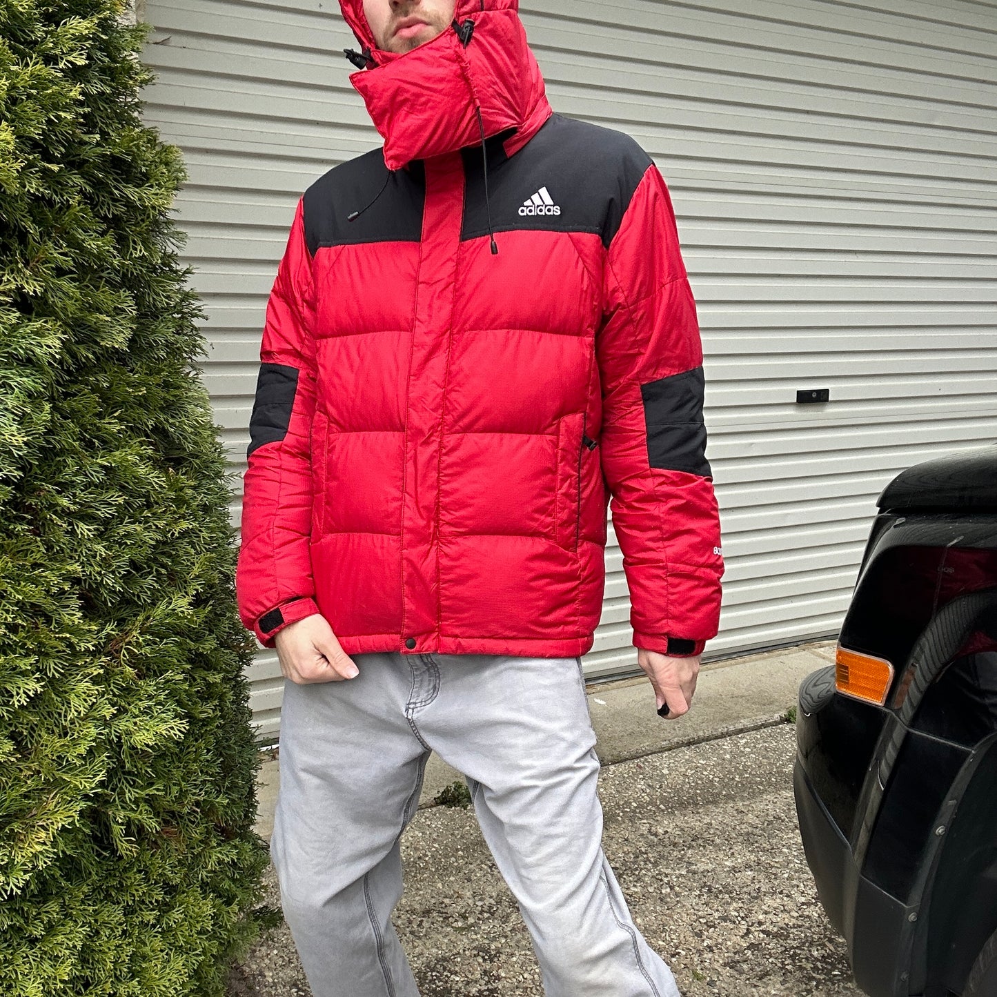 Vintage 2000's Red Adidas Hiking Puffer Jacket - L