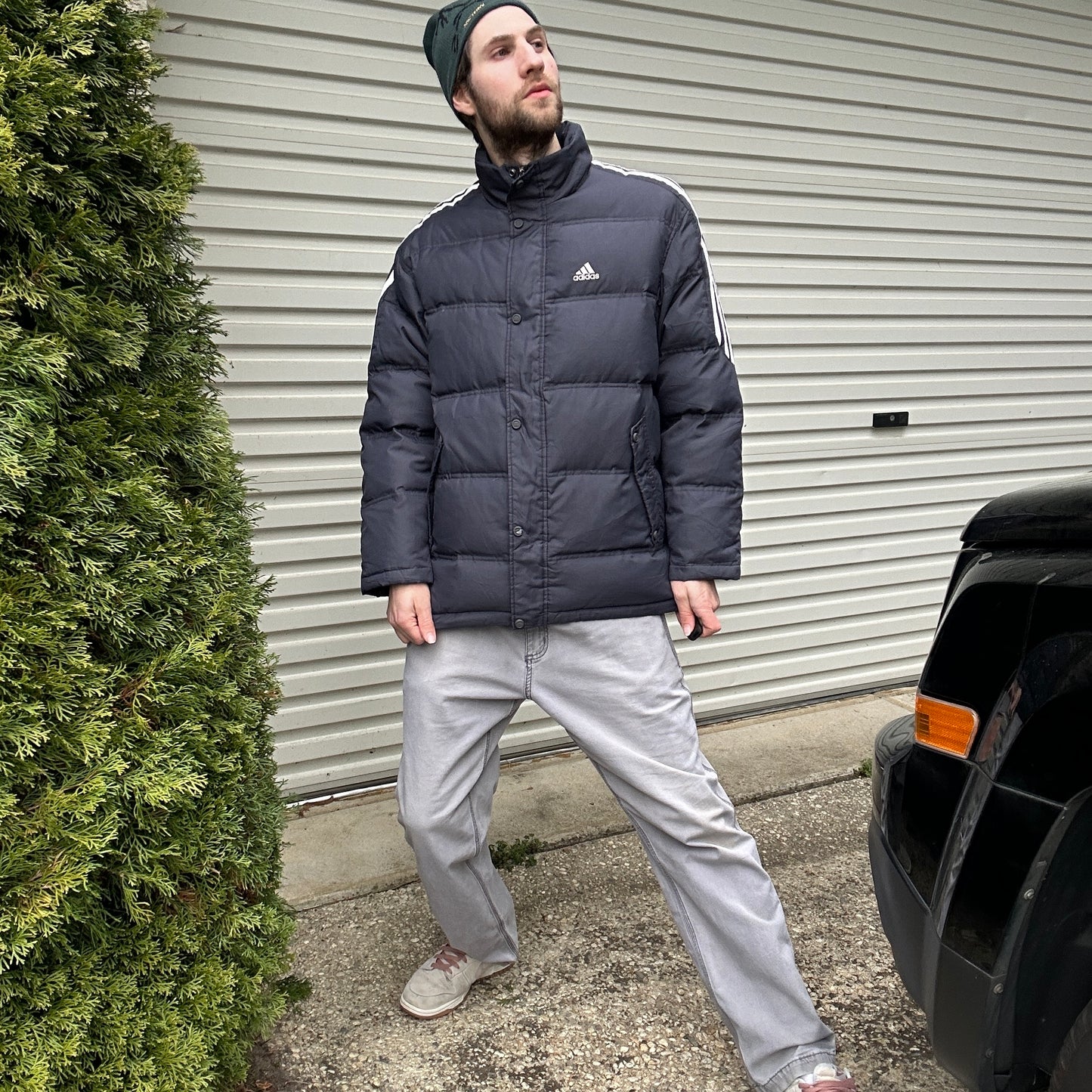 Vintage 2000's Navy Adidas Puffer Jacket - L/XL