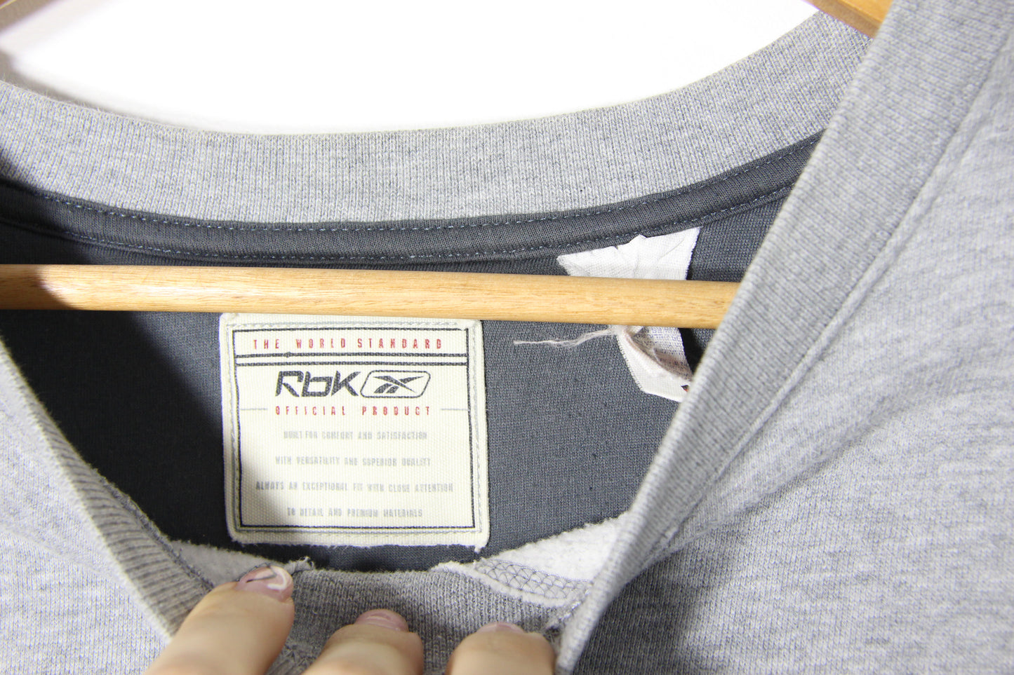 1990's Reebok Grey Sweatshirt - XXL