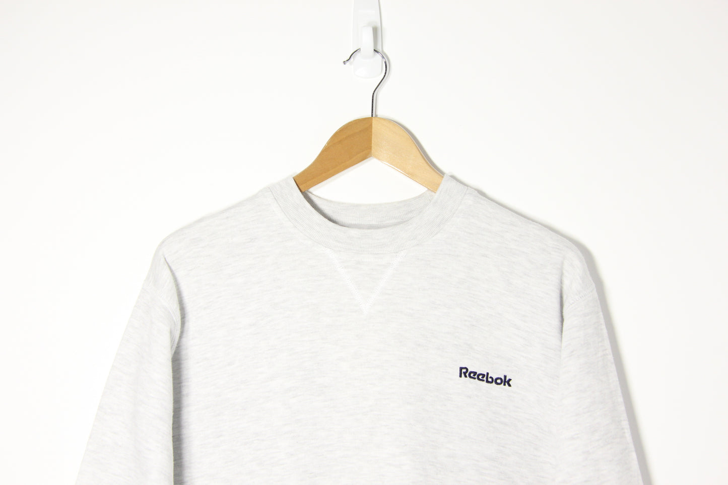 2000's Reebok Light Grey Sweatshirt - 14(W)