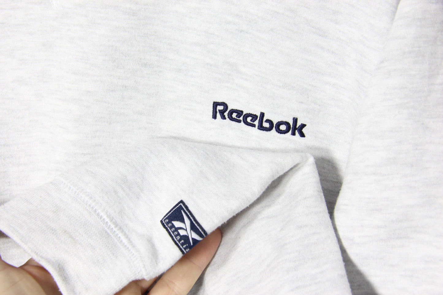 2000's Reebok Light Grey Sweatshirt - 14(W)