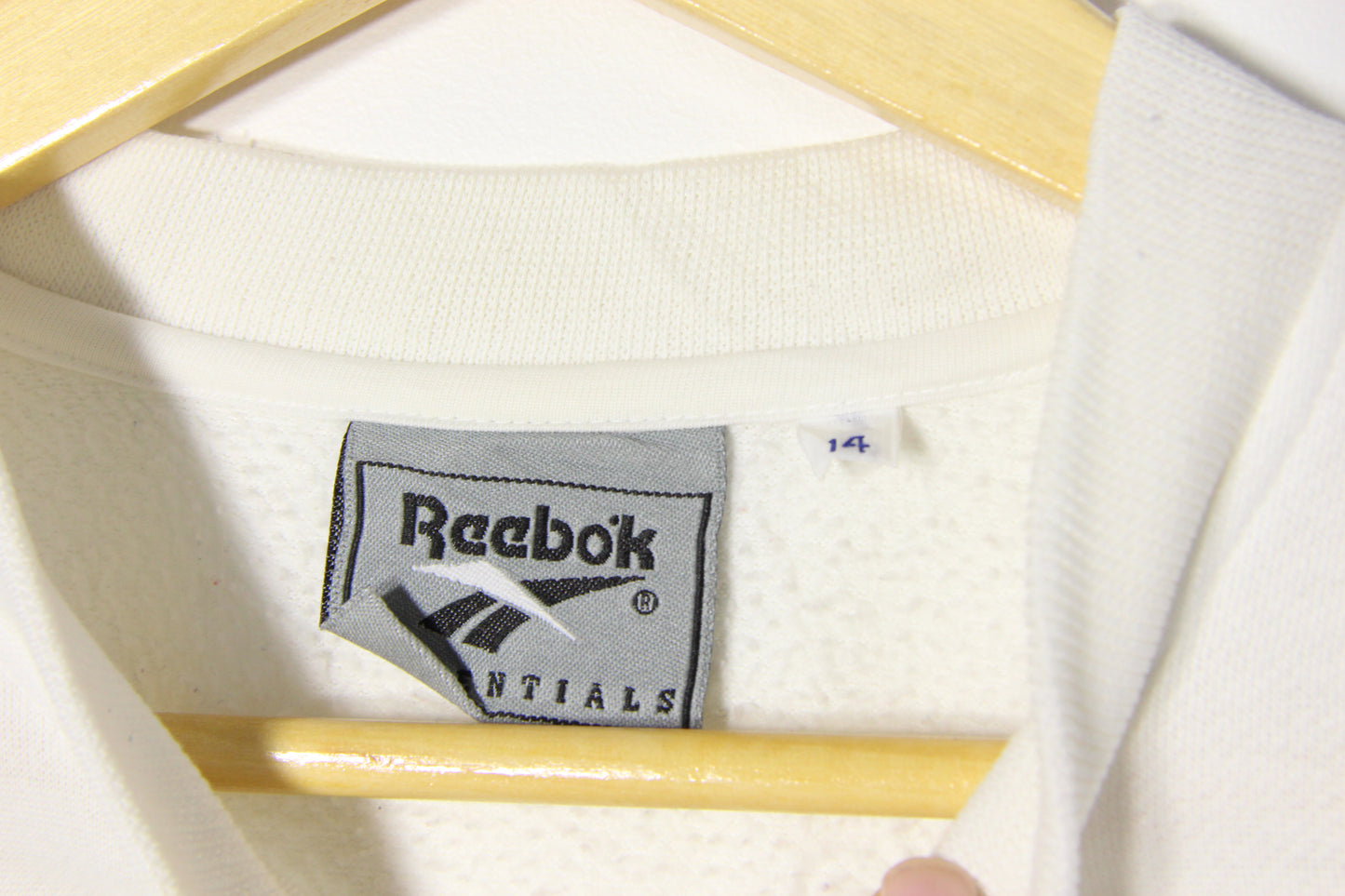 1990's Reebok White Sweatshirt - 14(W)