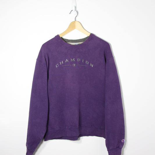 1990's Champion Purple Sweatshirt - M