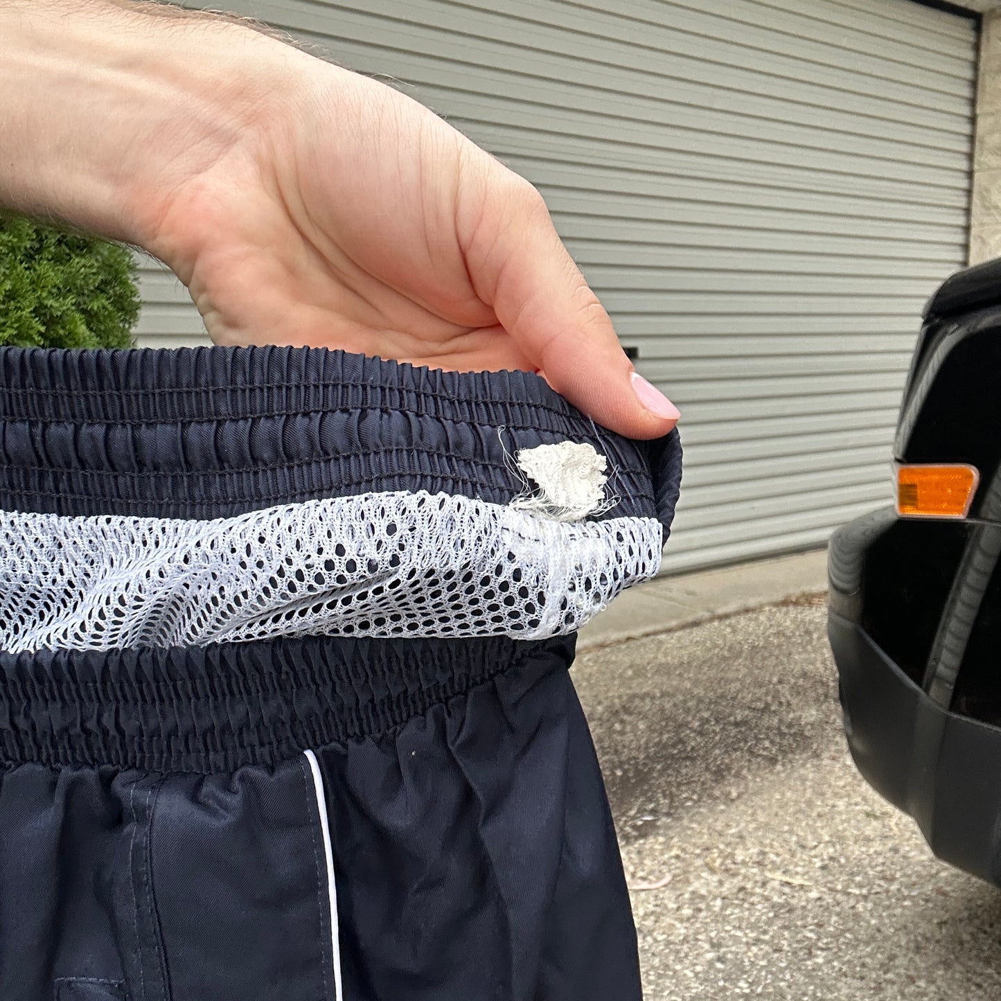 Vintage Navy Adidas Trackpants - M