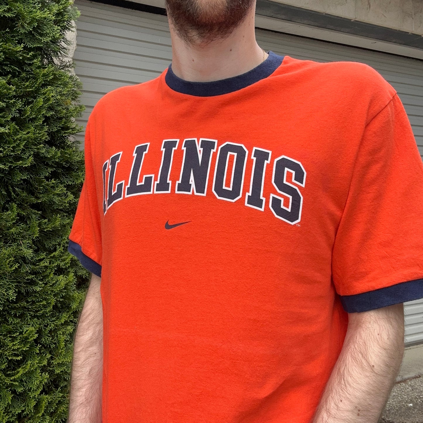 Vintage Nike Illinois Graphic Tee - M