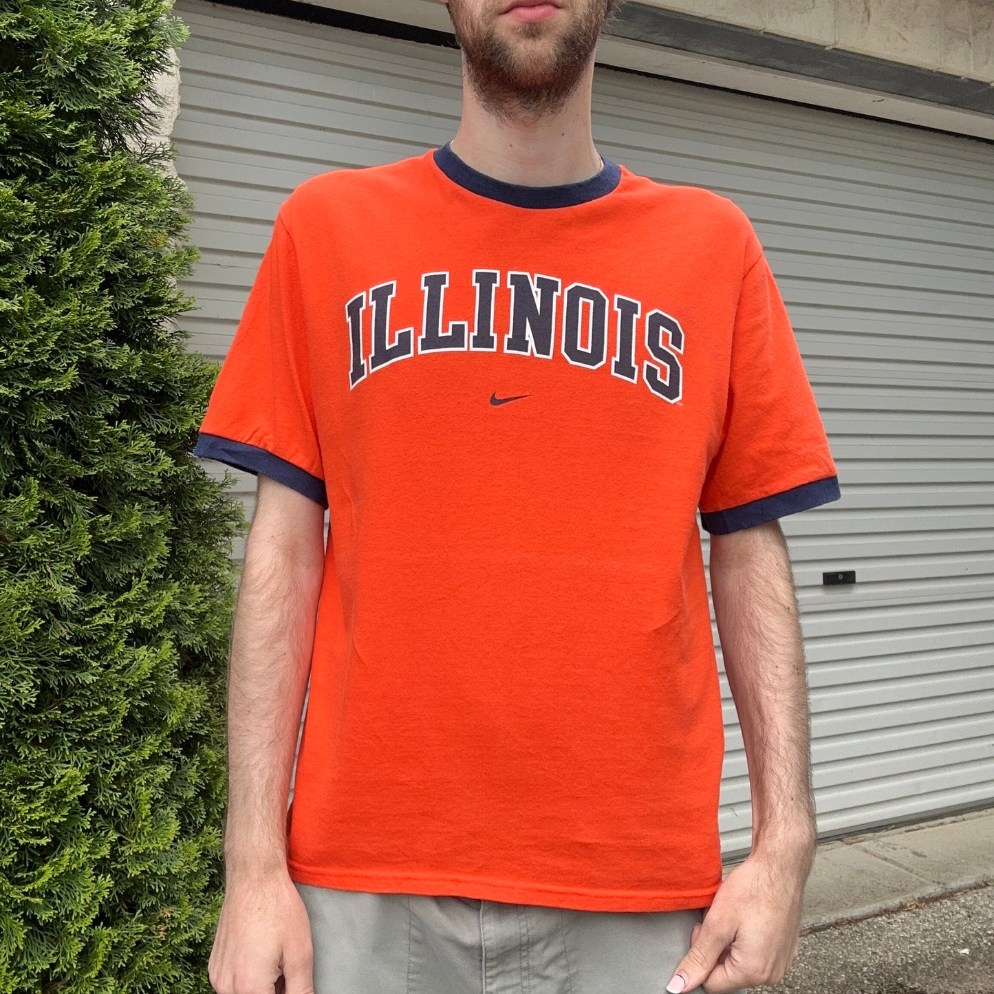 Vintage Nike Illinois Graphic Tee - M