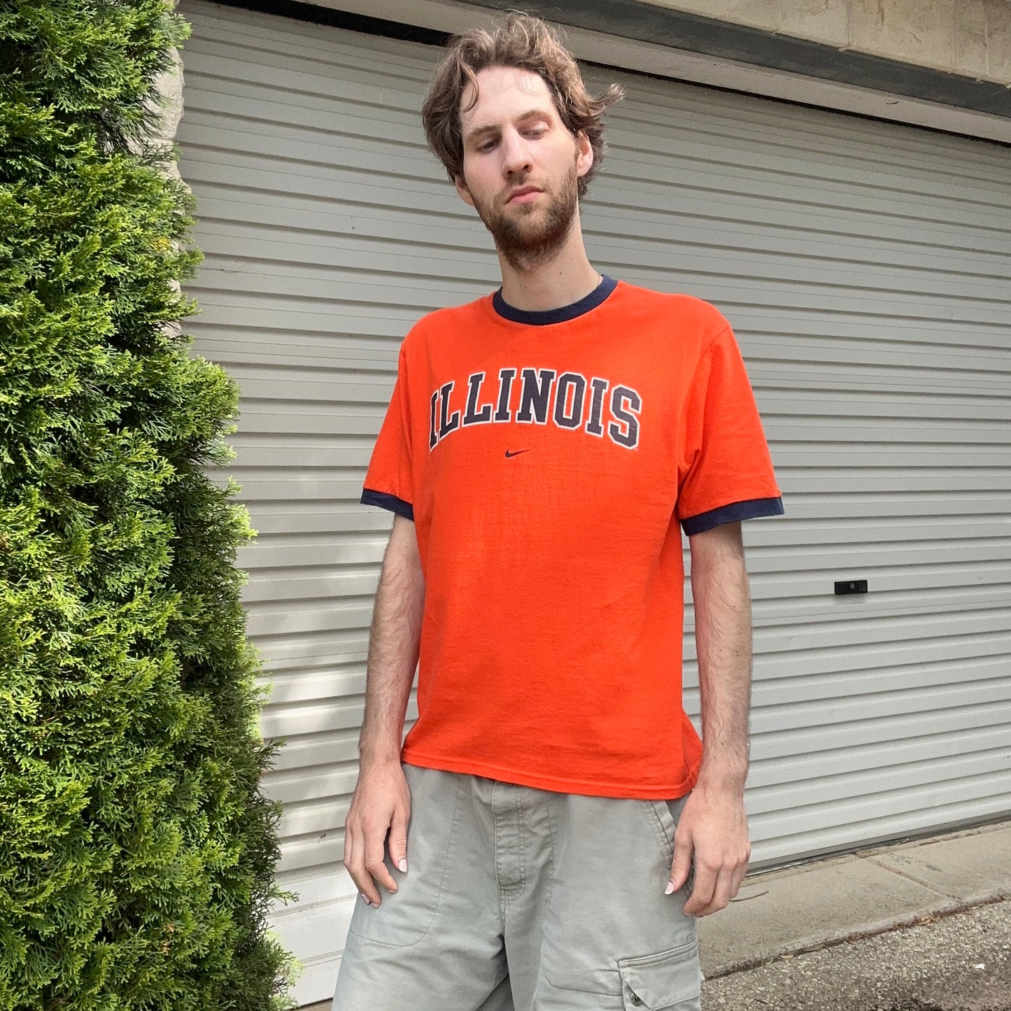 Vintage Nike Illinois Graphic Tee - M