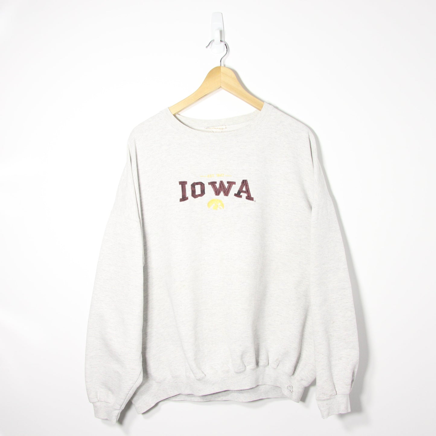 1990's IOWA Grey Sweatshirt - L/XL