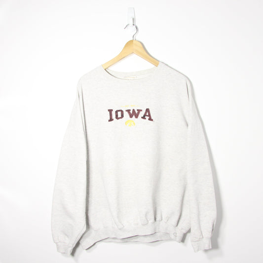 1990's IOWA Grey Sweatshirt - L/XL