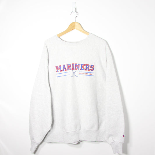 Vintage Mariners Champion Grey Sweatshirt - XL