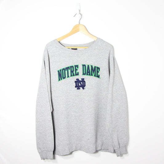 Vintage Notre Dame Grey Sweatshirt - XL