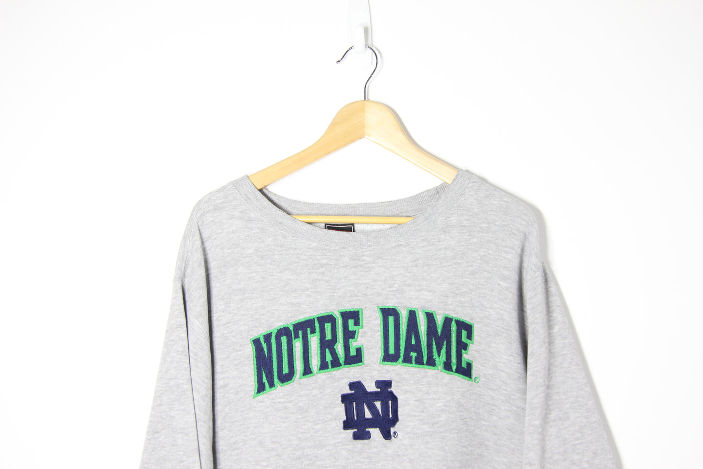 Vintage Notre Dame Grey Sweatshirt - XL