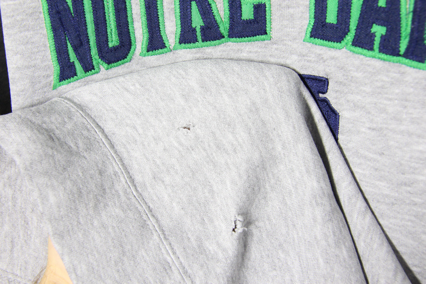 Vintage Notre Dame Grey Sweatshirt - XL