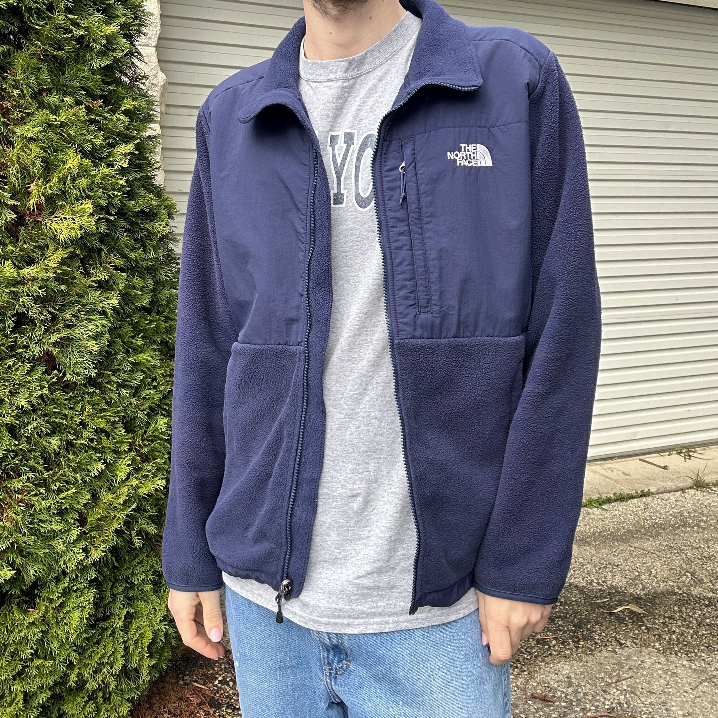 Vintage The North Face Denali Fleece Navy Blue - XL(W)
