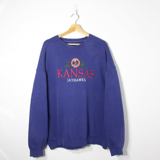 1990's Kansas Jayhawks Sweatshirt - XL