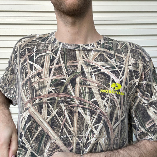 Vintage Mossy Oak Camo Tee - L