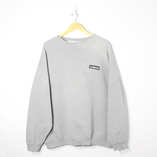 Vintage Adidas Box Logo Sweatshirt - XL