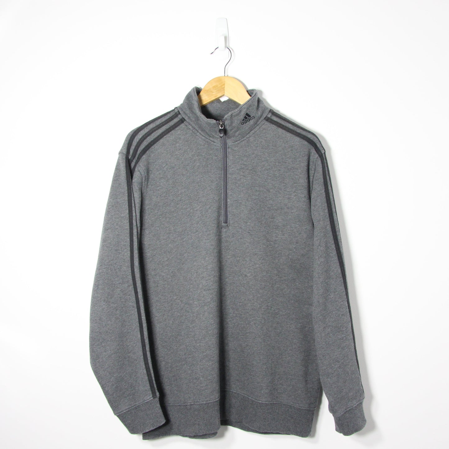 Vintage 2000's Adidas 1/4 Zip Up Jumper - M/L