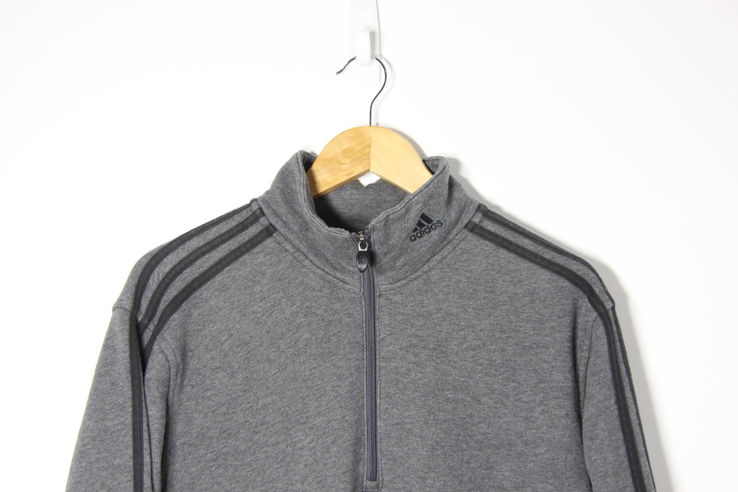 Vintage 2000's Adidas 1/4 Zip Up Jumper - M/L