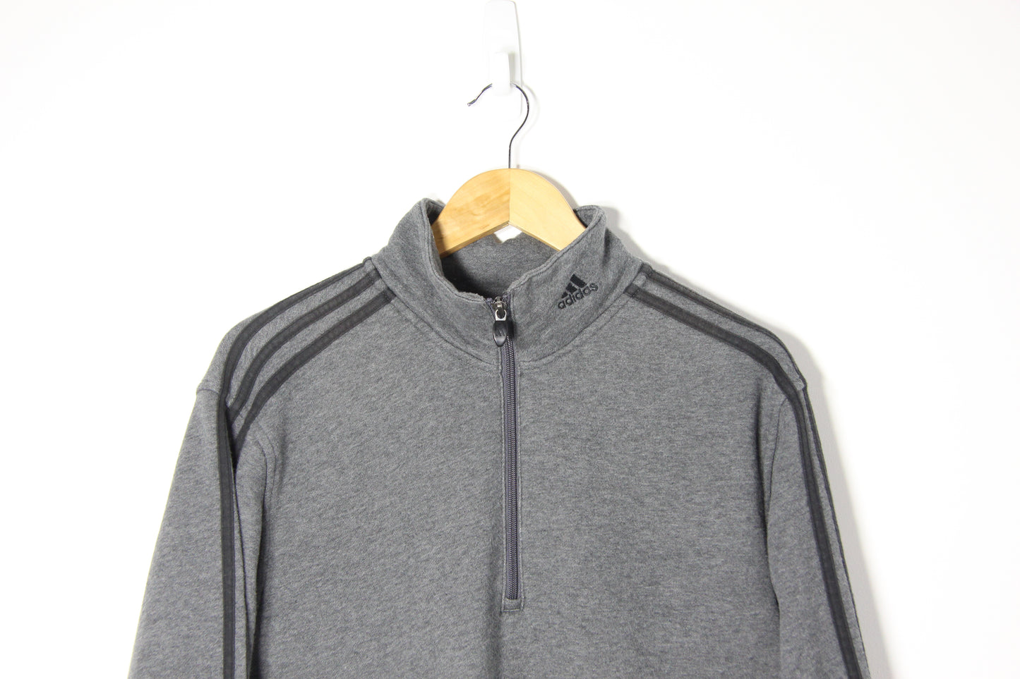 Vintage 2000's Adidas 1/4 Zip Up Jumper - M/L