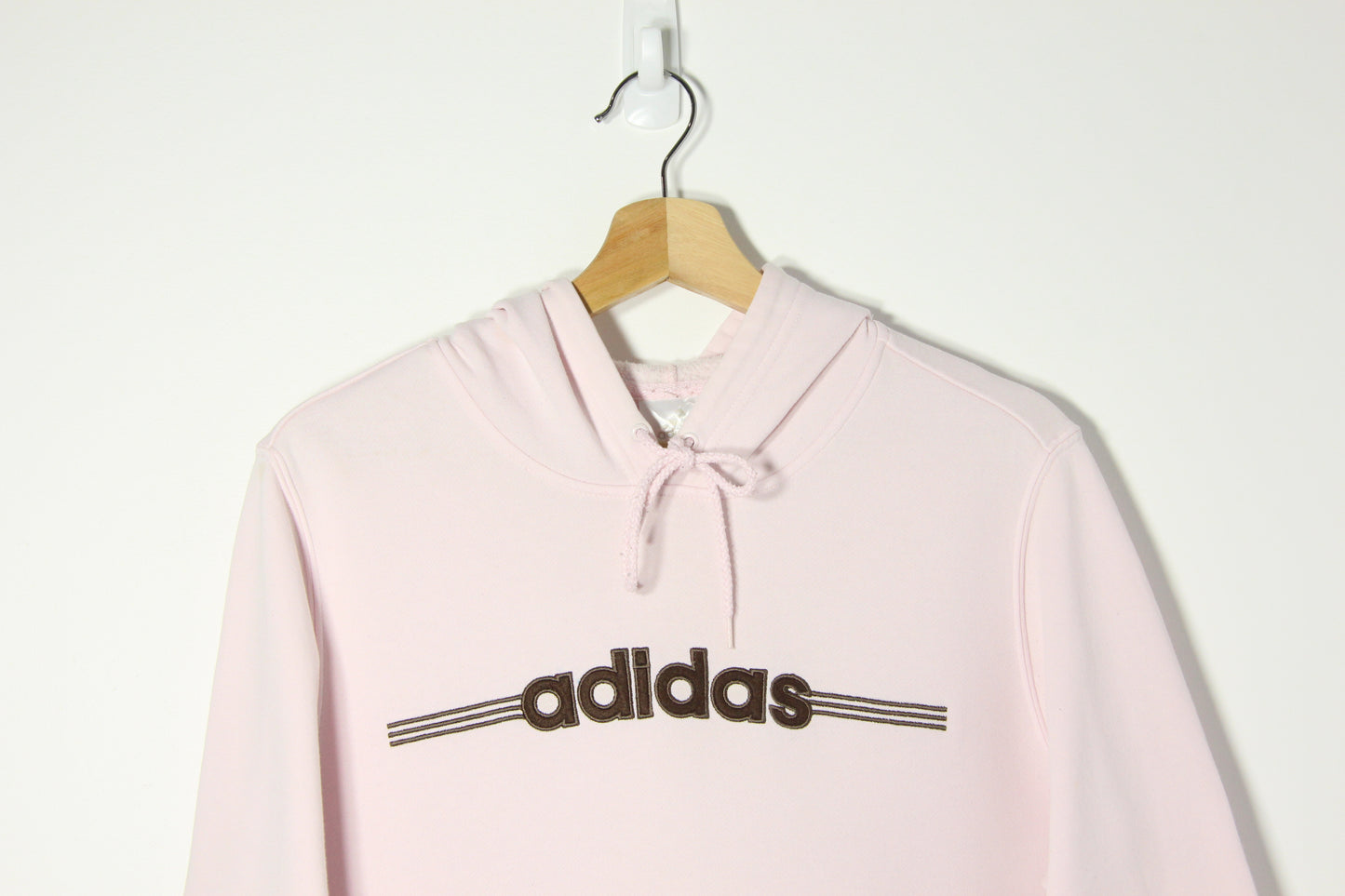 Vintage 2000's Baby Pink Adidas Hoodie - L (W)