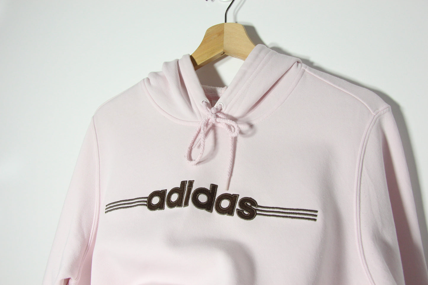 Vintage 2000's Baby Pink Adidas Hoodie - L (W)