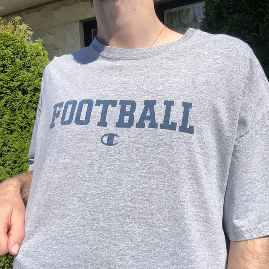 Vintage Champion Football Graphic Tee - XL