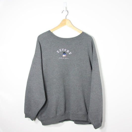 Vintage Eeyore Embroidered Sweatshirt - XL