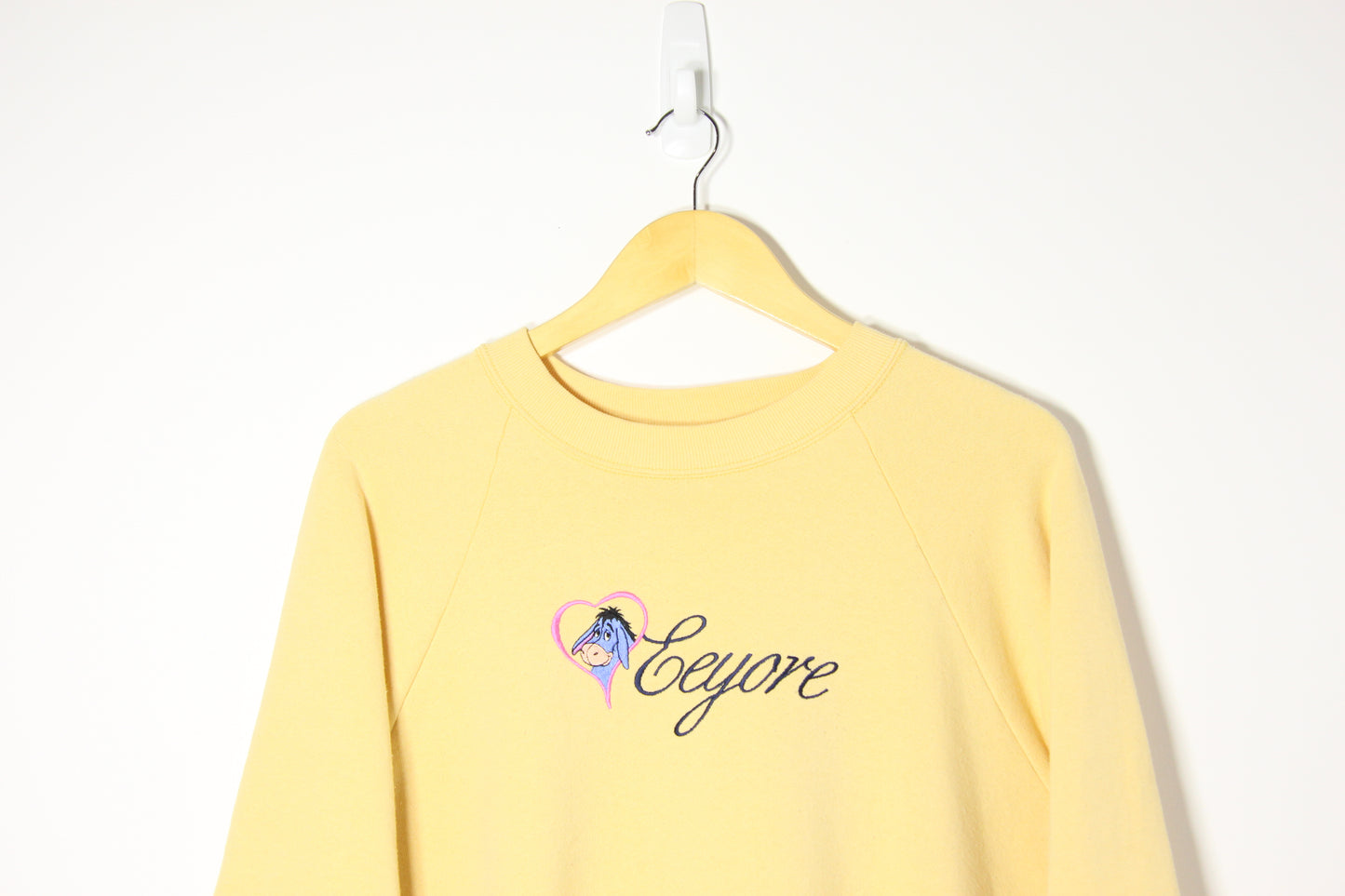 1990's Eeyore Heart Embroidered Sweatshirt - XL