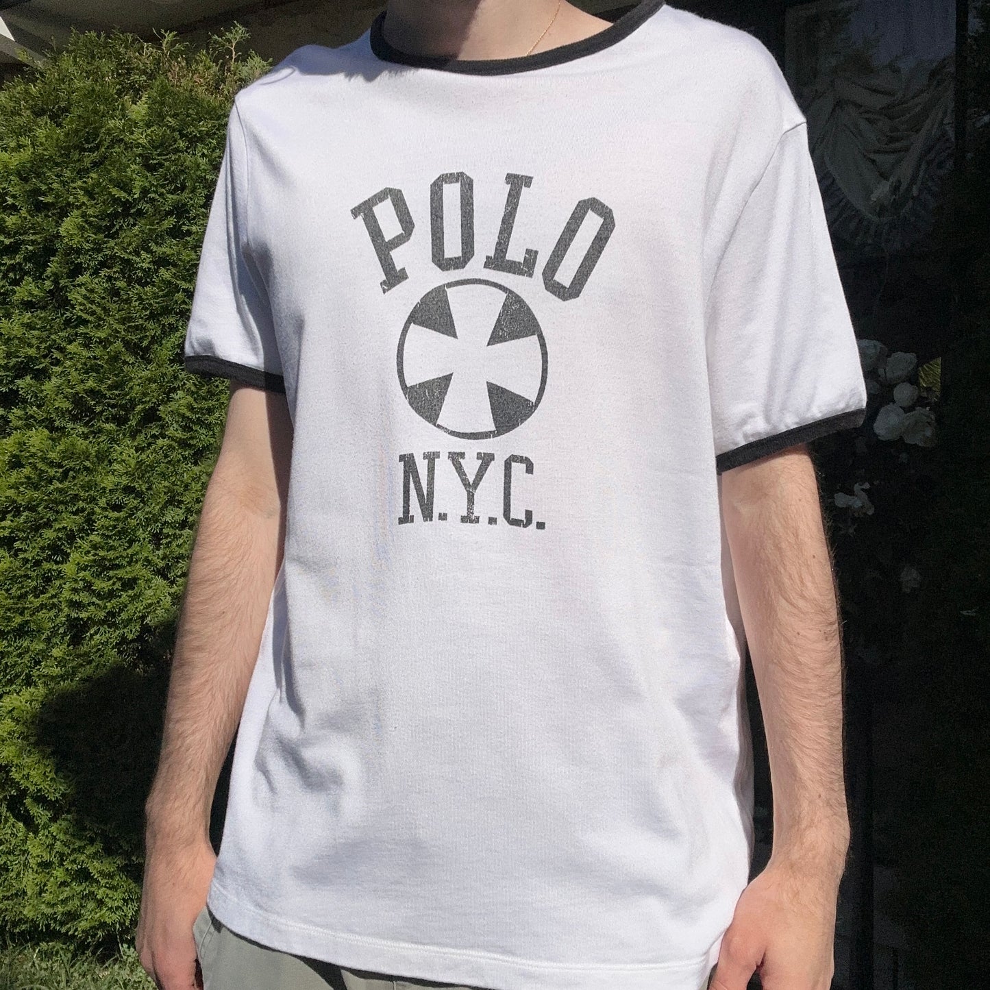 Vintage Polo NYC Graphic Tee - L