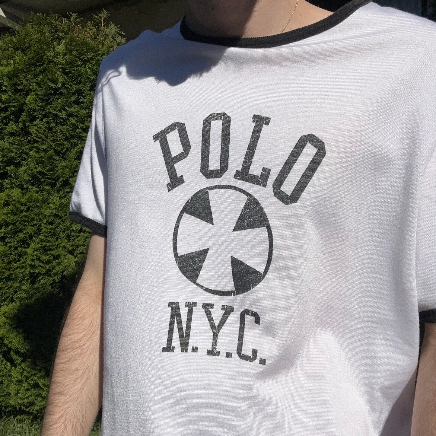 Vintage Polo NYC Graphic Tee - L