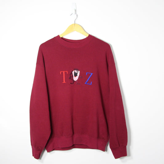 Vintage TAZ Embroidered Sweatshirt - L