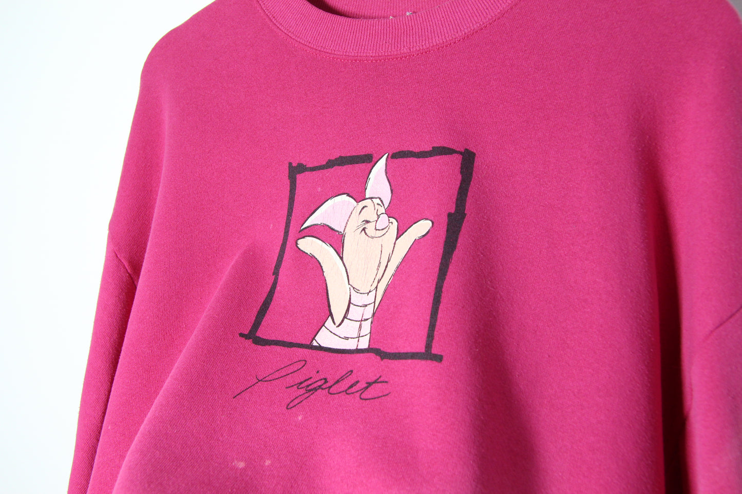 Vintage Piglet Graphic Sweatshirt - M to L