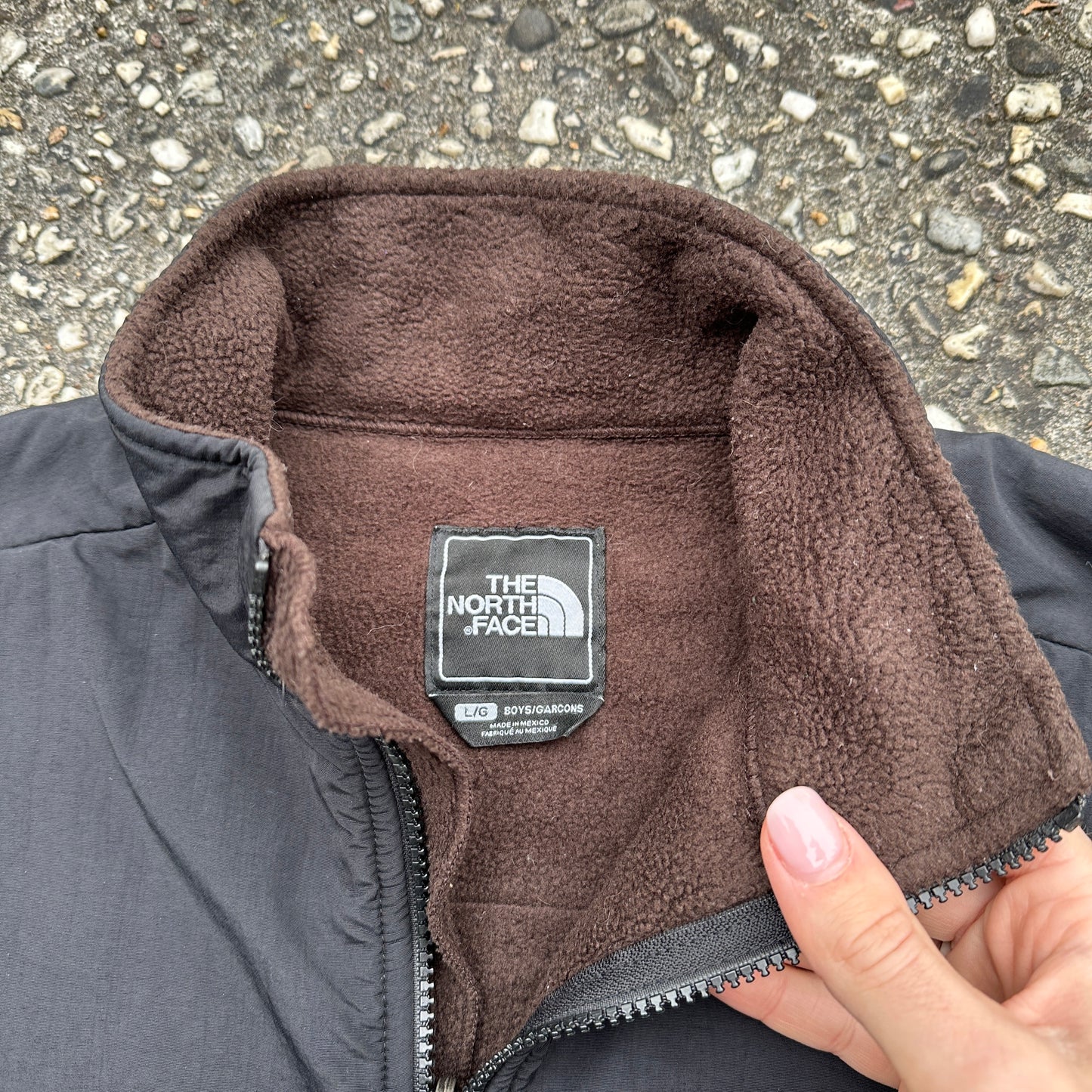 Vintage The North Face Denali Fleece Brown - Boys L