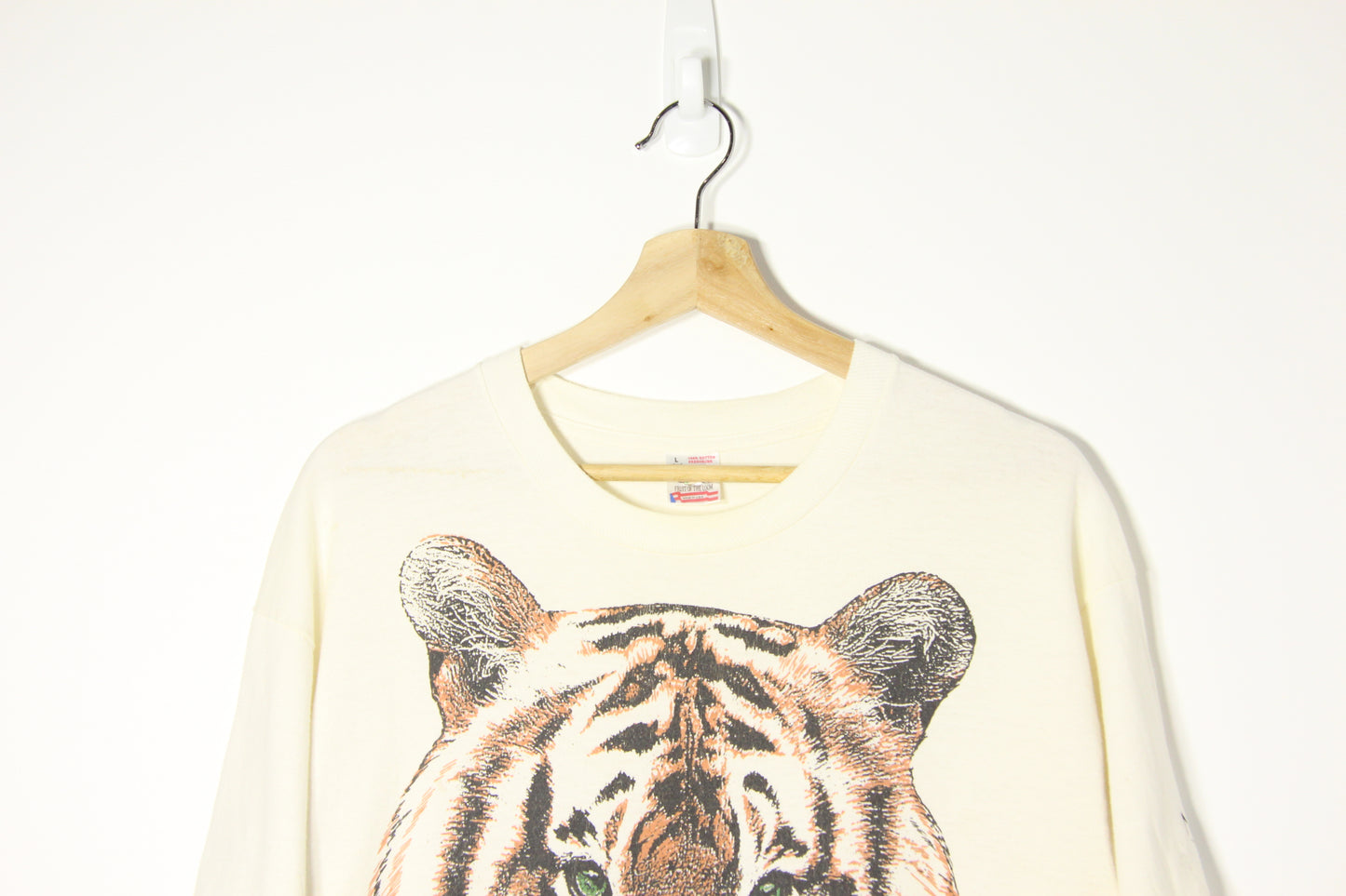 1990's Nature Works Tiger Graphic Tee - L