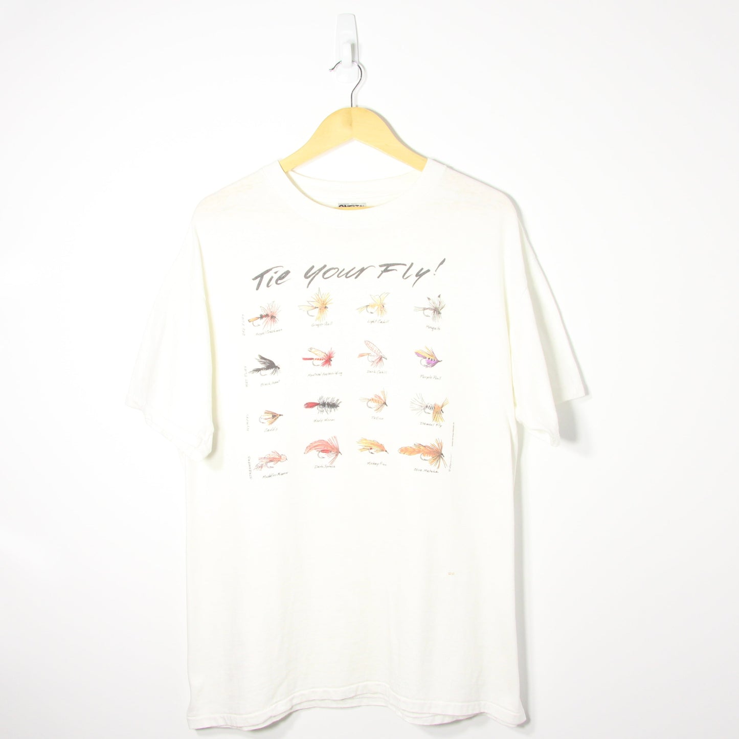 1990's Tie Your Fly! USA Graphic Tee - XL