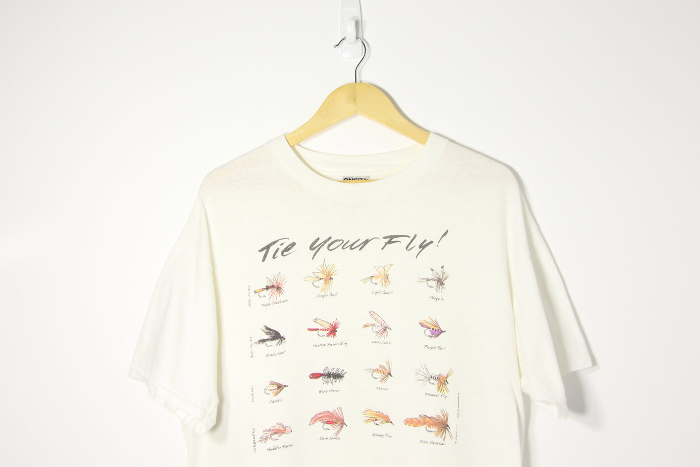 1990's Tie Your Fly! USA Graphic Tee - XL