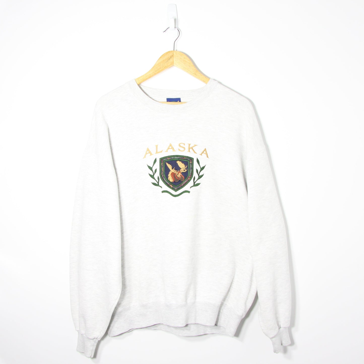 1990's Alaska USA Embroidered Sweatshirt - L