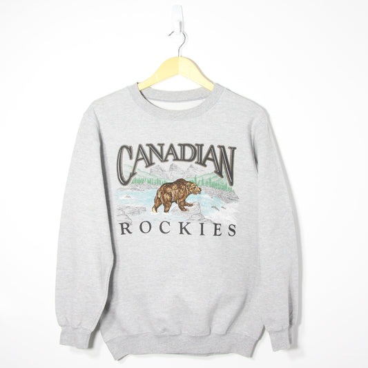1990's Canadian Rockies Bear Sweatshirt - S/M