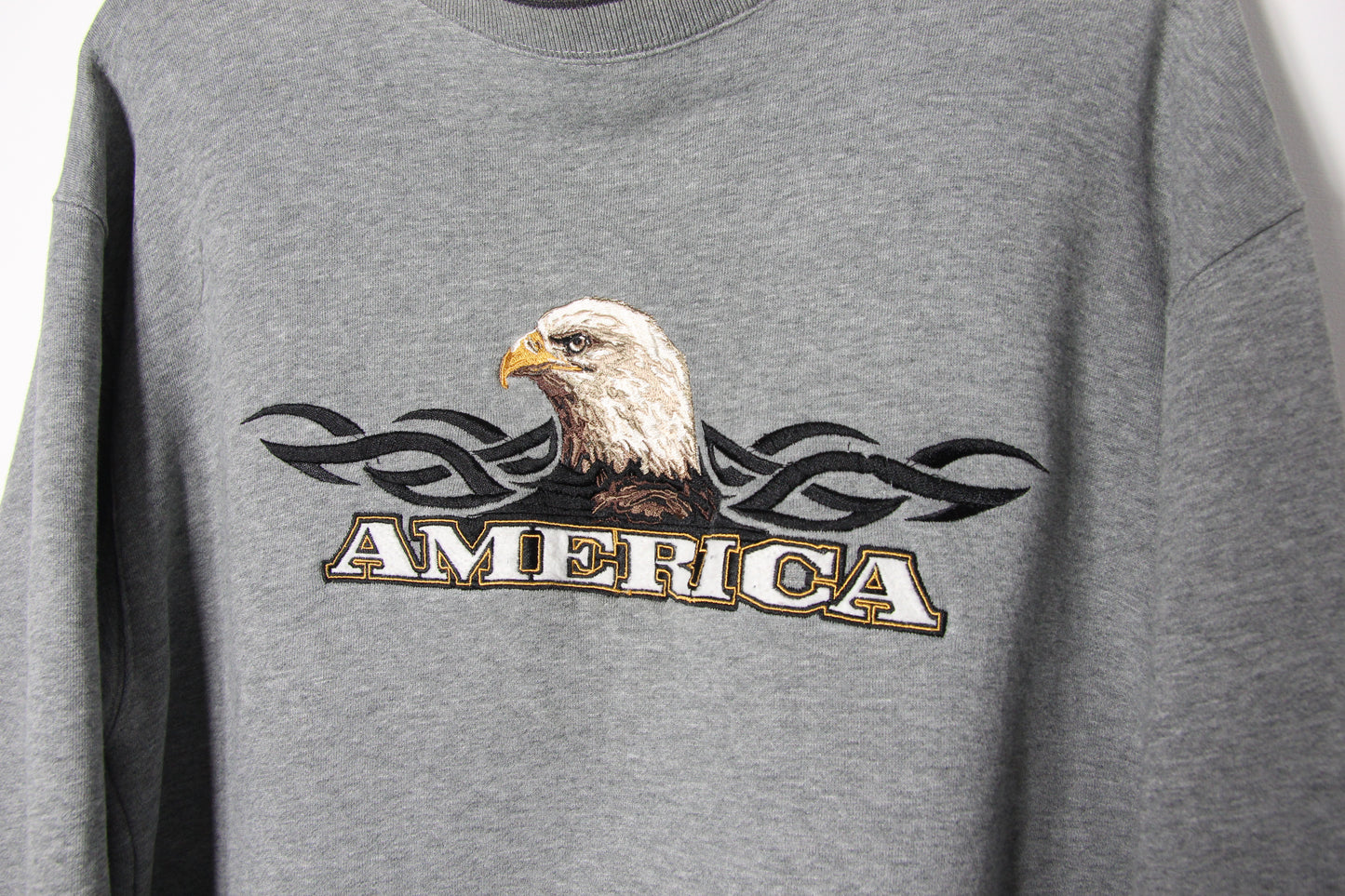 Vintage American Eagle Embroidered Sweatshirt - L