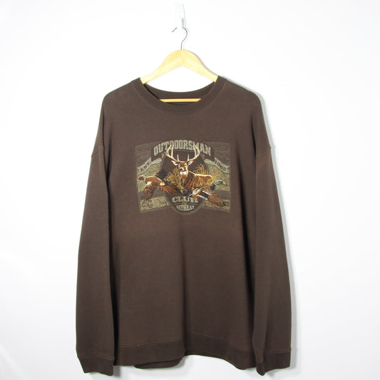 Vintage Outdoorsman Club USA Sweatshirt - XL