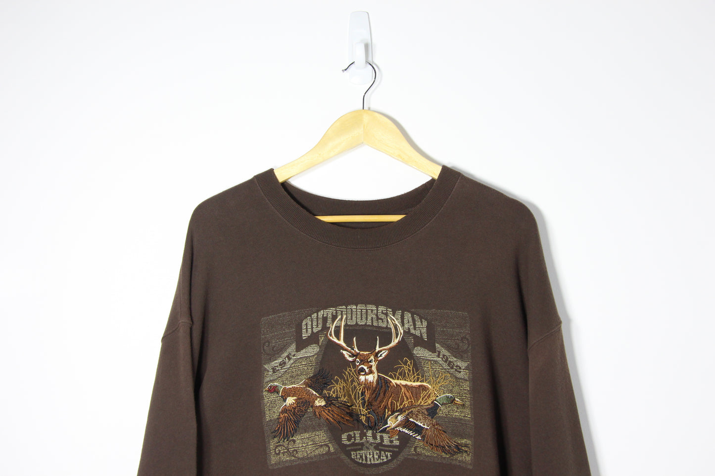 Vintage Outdoorsman Club USA Sweatshirt - XL