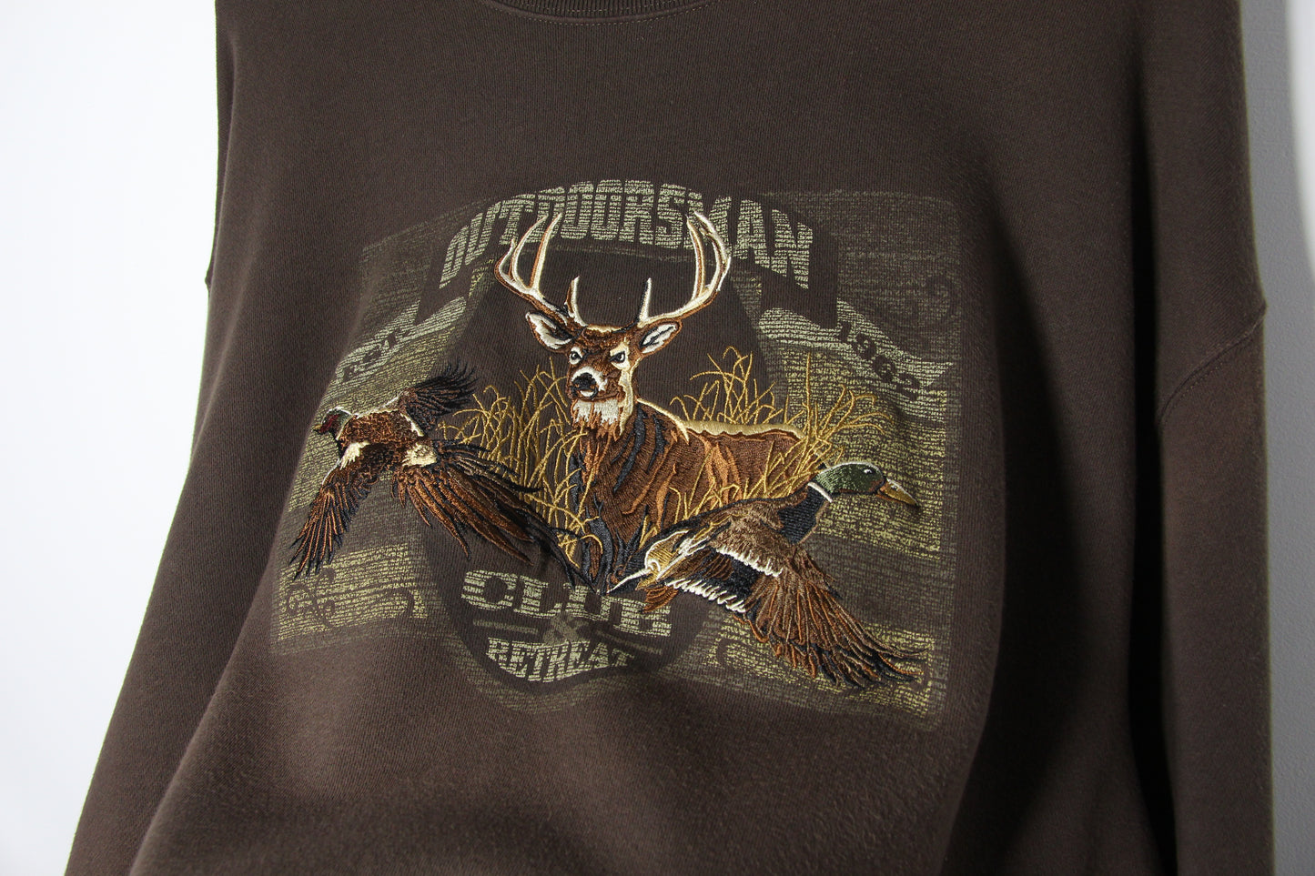 Vintage Outdoorsman Club USA Sweatshirt - XL