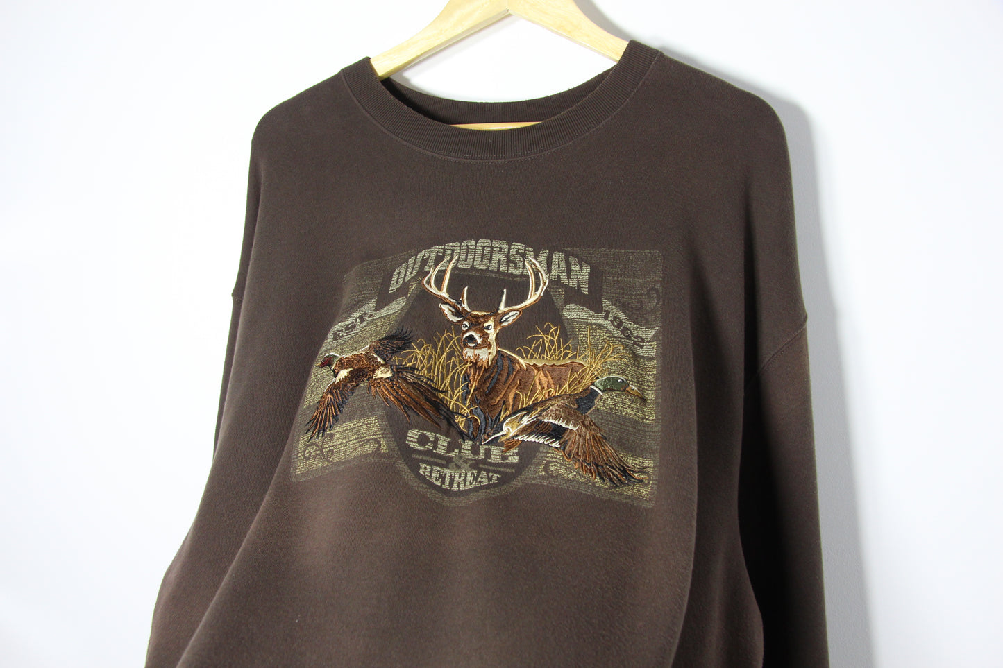 Vintage Outdoorsman Club USA Sweatshirt - XL