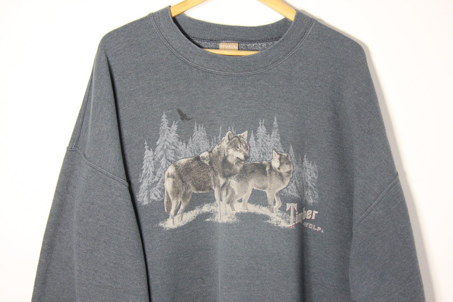 Vintage Timberwolf Graphic Sweatshirt - XL